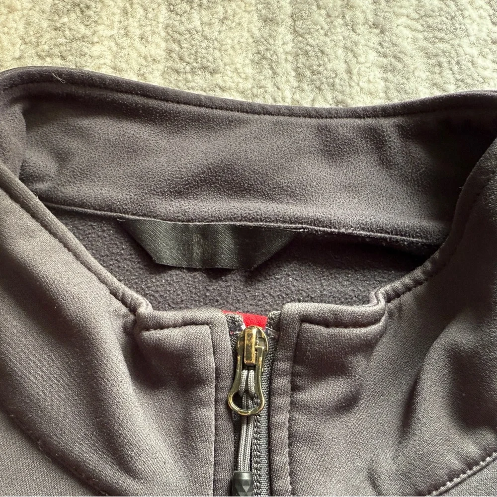 The North Face Red and Charcoal Jacket